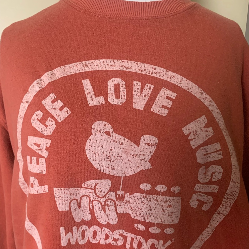 Orange Woodstock Festival Sweatshirt - Picture 2 of 6